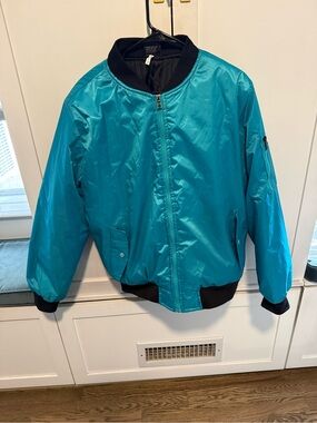 Original Deluxe - Teal Bomber Jacket - Medium